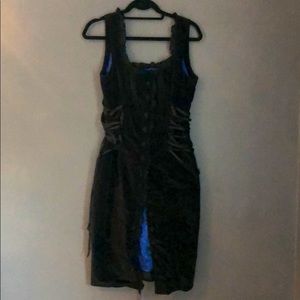 Blacklist black velvet dress size L